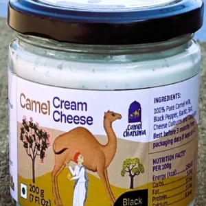 Artisanal Camel Cream Cheese with Black Pepper